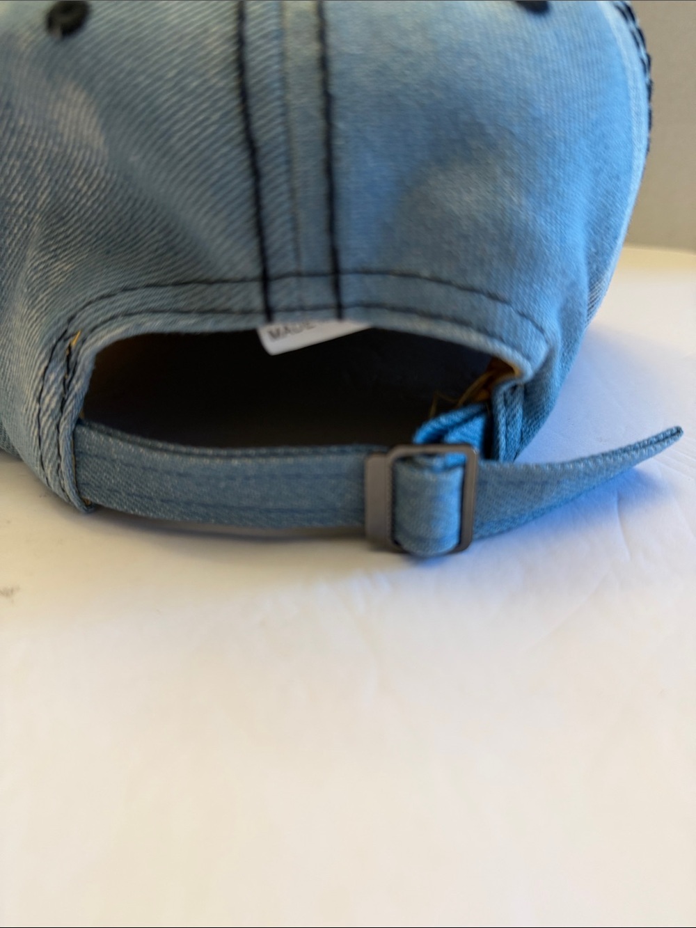 Embellished Denim Hat Adjustable - Picture 4 of 4